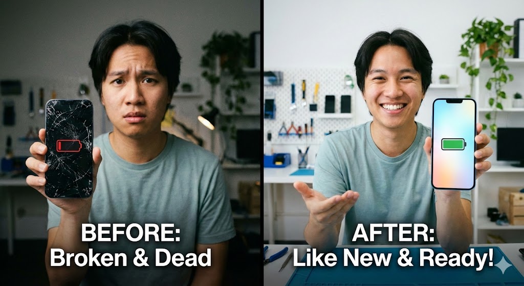 「えっ、まだ買い替えないで！スマホ修理が『新品購入』より圧倒的におすすめな5つの理由」